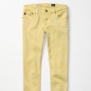 AG Stevie Ankle Pants- Size 27- Yellow